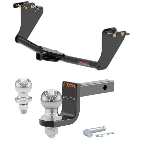 2018-2021 Mitsubishi Eclipse Cross All Class 2 Trailer Hitch, 1-1/4" Receiver + 2" Ball + 1-7/8" Ball Kit - CURT