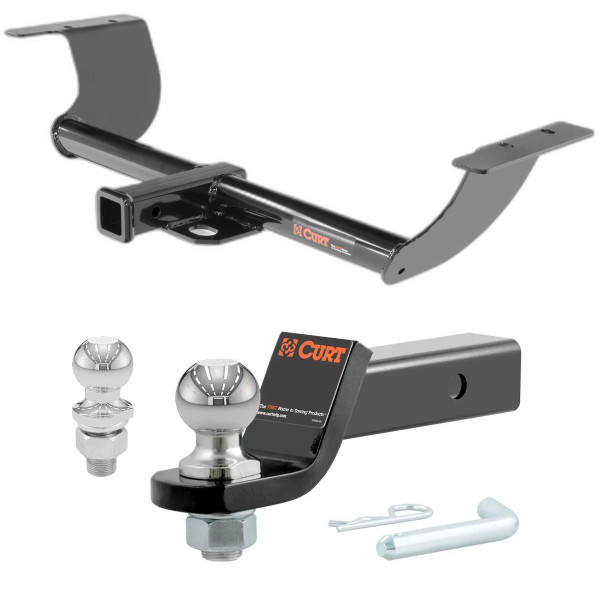 2015-2023 Dodge Charger Excluding GT and Hellcat CURT Class 3 Hitch, 2" Receiver + 2" Ball + 1-7/8" Ball Kit - CURT