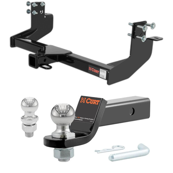 2003-2006 Dodge Sprinter 3500 140 In. Wheel Base with Single Rear Wheels CURT Class 4 Trailer Hitch, 2" Receiver + 2" Ball + 1-7/8" Ball Kit - CURT