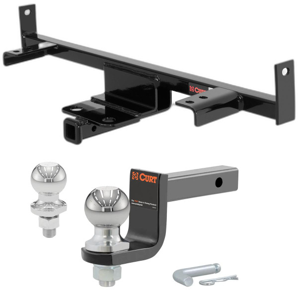 2004-2009 Mazda 3 Sedan, Hatchback or Wagon, Except Mazdaspeed Class 1 Trailer Hitch, 1-1/4" Receiver + 2" Ball + 1-7/8" Ball Kit - CURT