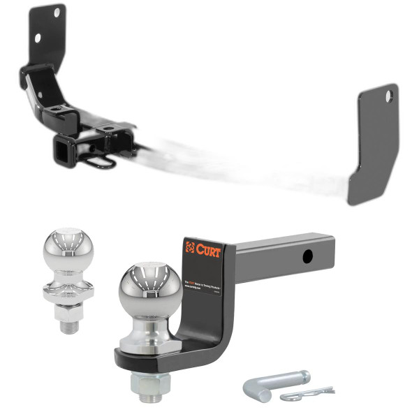 2010-2016 Cadillac SRX All Class 2 Trailer Hitch, 1-1/4" Receiver + 2" Ball + 1-7/8" Ball Kit - CURT