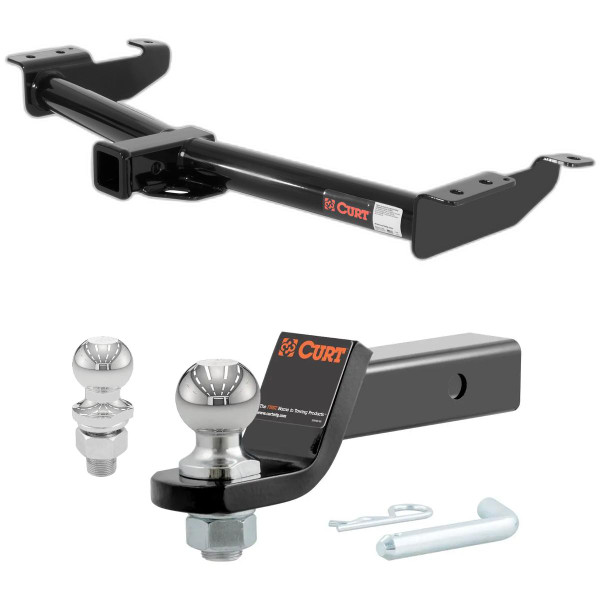 2000-2002 Ford E-250 Econoline All CURT Class 3 Hitch, 2" Receiver + 2" Ball + 1-7/8" Ball Kit - CURT