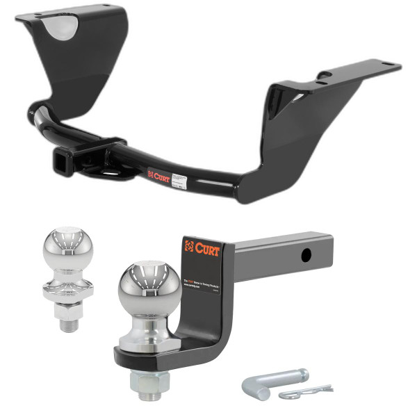 2015-2019 Subaru Legacy All Class 2 Trailer Hitch, 1-1/4" Receiver + 2" Ball + 1-7/8" Ball Kit - CURT