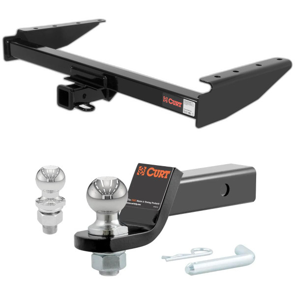 1993-1998 Jeep Grand Cherokee Including Laredo and with Skid Shield CURT Class 3 Hitch, 2" Receiver + 2" Ball + 1-7/8" Ball Kit - CURT