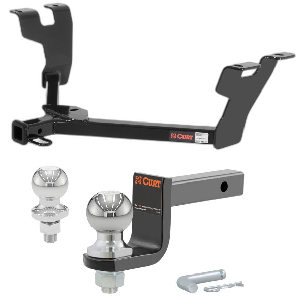 2005-2009 Subaru Outback Sedan Class 2 Trailer Hitch, 1-1/4" Receiver + 2" Ball + 1-7/8" Ball Kit - CURT
