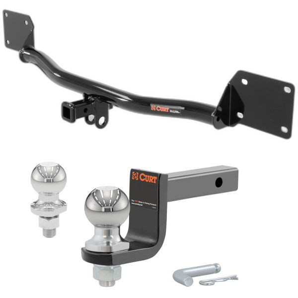 2008-2014 Mini Cooper Clubman Class 1 Trailer Hitch, 1-1/4" Receiver + 2" Ball + 1-7/8" Ball Kit - CURT