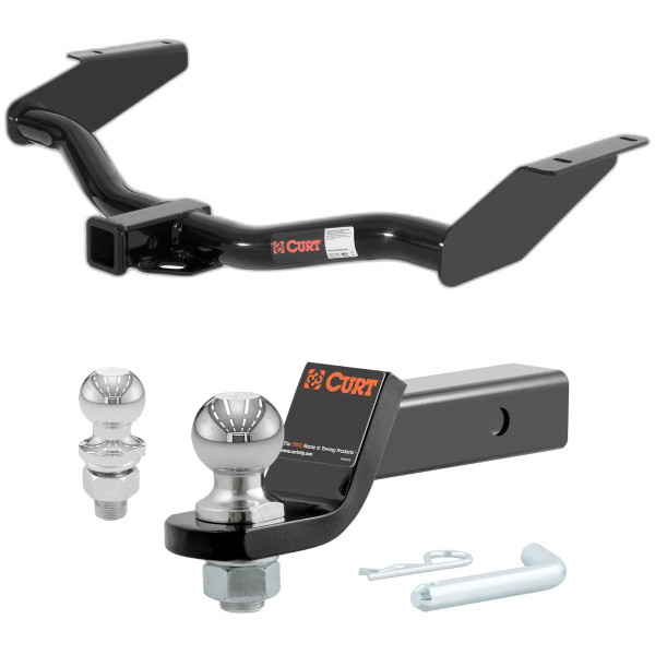 1998-1999 Nissan Frontier All CURT Class 3 Trailer Hitch, 2" Receiver + 2" Ball + 1-7/8" Ball Kit - CURT