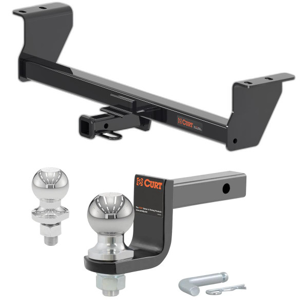 2014-2016 Scion tC All Class 1 Trailer Hitch, 1-1/4" Receiver + 2" Ball + 1-7/8" Ball Kit - CURT