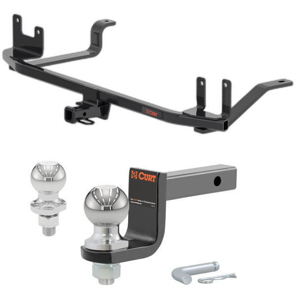 2021-2025 Hyundai Elantra Hybrid Class 1 Hitch, 1-1/4" Receiver + 2" Ball + 1-7/8" Ball Kit - CURT