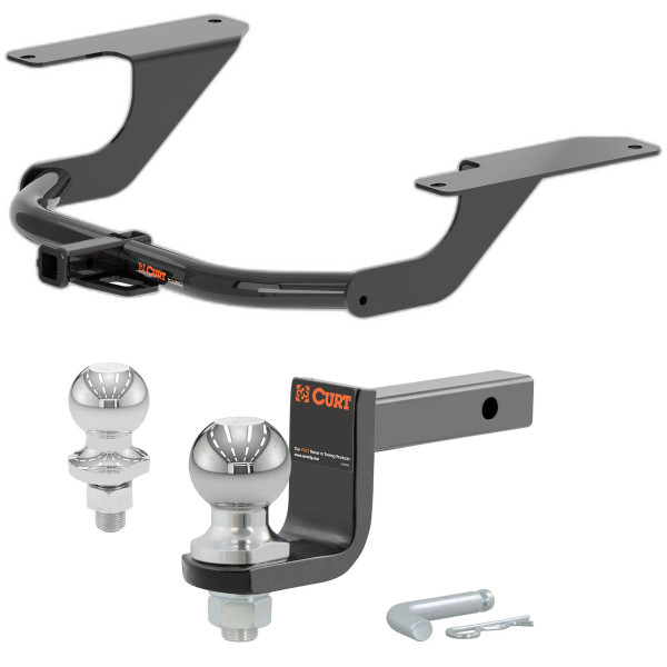 2015-2020 Acura TLX All Class 1 Trailer Hitch, 1-1/4" Receiver + 2" Ball + 1-7/8" Ball Kit - CURT