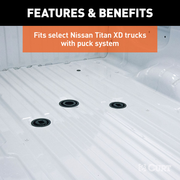 CURT 20K, A20 5th Wheel Hitch, Select Nissan Titan XD, 8' Bed Puck System