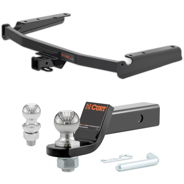 2018-2022 Lexus RX350L Excluding twin exhaust tips CURT Class 3 Trailer Hitch, 2" Receiver + 2" Ball + 1-7/8" Ball Kit - CURT
