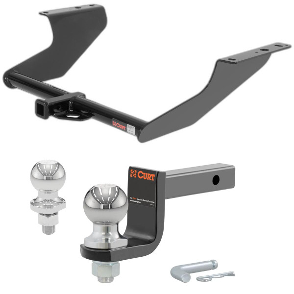 2009-2013 Subaru Forester All Class 2 Trailer Hitch, 1-1/4" Receiver + 2" Ball + 1-7/8" Ball Kit - CURT