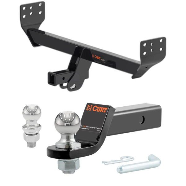 2021-2025 Genesis GV80 All CURT Class 3 Trailer Hitch, 2" Receiver + 2" Ball + 1-7/8" Ball Kit - CURT