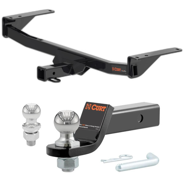 2020-2025 Volkswagen Atlas Cross Sport All CURT Class 3 Trailer Hitch, 2" Receiver + 2" Ball + 1-7/8" Ball Kit - CURT