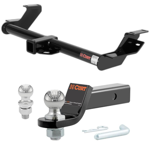 2002-2005 Kia Sedona All CURT Class 3 Trailer Hitch, 2" Receiver + 2" Ball + 1-7/8" Ball Kit - CURT