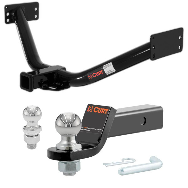 2007-2013 Acura MDX Without Full Size Spare CURT Class 3 Trailer Hitch, 2" Receiver + 2" Ball + 1-7/8" Ball Kit - CURT