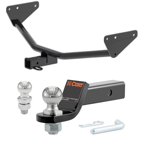 2022-2024 Mitsubishi Outlander All CURT Class 3 Trailer Hitch, 2" Receiver + 2" Ball + 1-7/8" Ball Kit - CURT