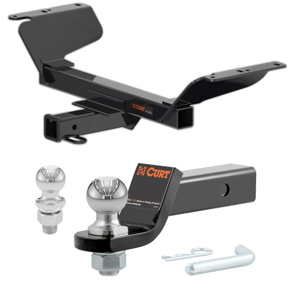 2018-2025 GMC Terrain Excluding Diesel CURT Class 3 Trailer Hitch, 2" Receiver + 2" Ball + 1-7/8" Ball Kit - CURT