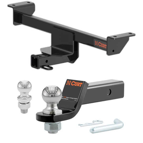 2019-2025 INFINITI QX50 All CURT Class 3 Trailer Hitch, 2" Receiver + 2" Ball + 1-7/8" Ball Kit - CURT
