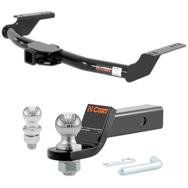 2003-2009 Toyota 4Runner All CURT Class 3 Trailer Hitch, 2" Receiver + 2" Ball + 1-7/8" Ball Kit - CURT