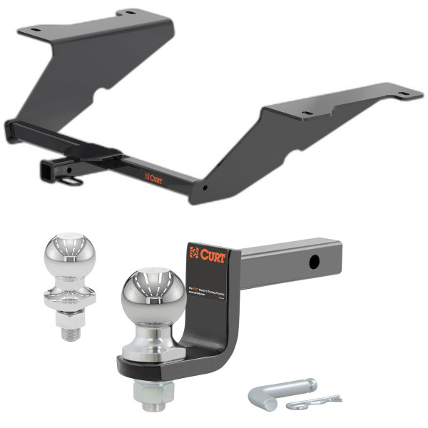 2020-2025 Hyundai Sonata Excluding N Line Class 1 Trailer Hitch, 1-1/4" Receiver + 2" Ball + 1-7/8" Ball Kit - CURT