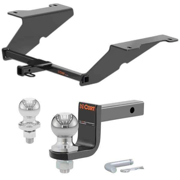 2020-2023 Hyundai Sonata Excluding Hybrid Class 1 Trailer Hitch, 1-1/4" Receiver + 2" Ball + 1-7/8" Ball Kit - CURT