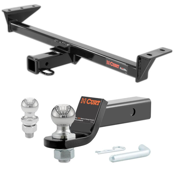 2016-2022 BMW X1 All CURT Class 3 Trailer Hitch, 2" Receiver + 2" Ball + 1-7/8" Ball Kit - CURT