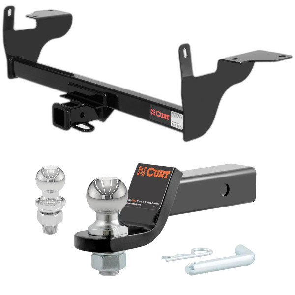 2010-2017 Volvo XC60 All CURT Class 3 Trailer Hitch, 2" Receiver + 2" Ball + 1-7/8" Ball Kit - CURT