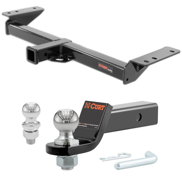 2017-2019 Cadillac XT5 Excluding Platinum CURT Class 3 Trailer Hitch, 2" Receiver + 2" Ball + 1-7/8" Ball Kit - CURT