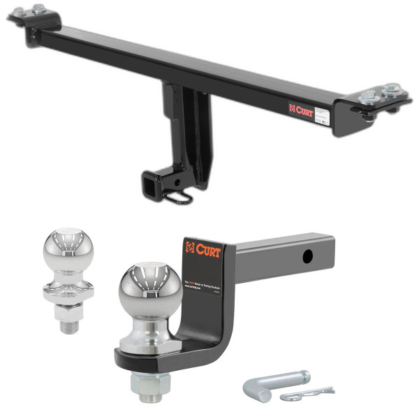 2006-2013 Audi A3 All Class 1 Trailer Hitch, 1-1/4" Receiver + 2" Ball + 1-7/8" Ball Kit - CURT