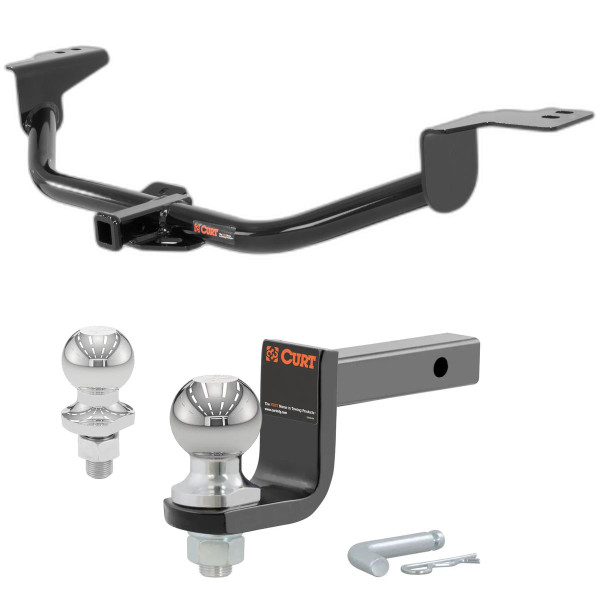 2013-2014 Hyundai Elantra Coupe All Class 1 Trailer Hitch, 1-1/4" Receiver + 2" Ball + 1-7/8" Ball Kit - CURT