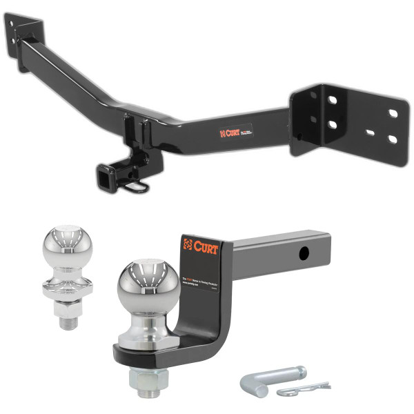 2012-2017 Lexus LS460 All Class 2 Trailer Hitch, 1-1/4" Receiver + 2" Ball + 1-7/8" Ball Kit - CURT