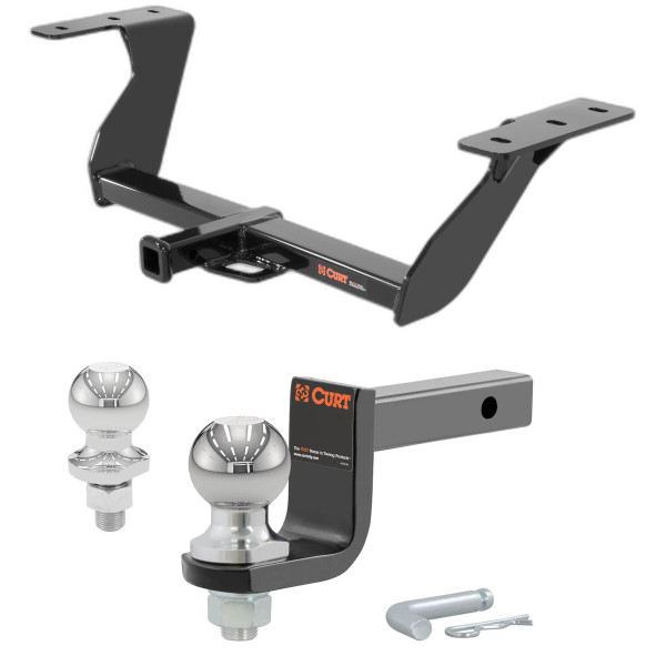 2014-2018 Subaru Forester 2.5i Class 2 Trailer Hitch, 1-1/4" Receiver + 2" Ball + 1-7/8" Ball Kit - CURT