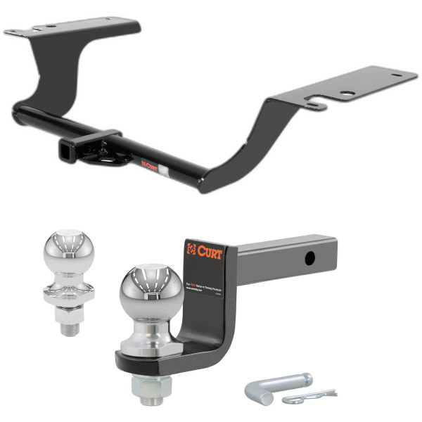 2011-2015 Kia Optima All Class 1 Trailer Hitch, 1-1/4" Receiver + 2" Ball + 1-7/8" Ball Kit - CURT