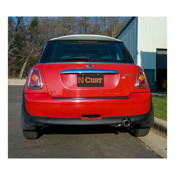 2009-2010 Mini Cooper Convertible, Except S Model Class 1 Trailer Hitch, 1-1/4" Receiver + 2" Ball + 1-7/8" Ball Kit