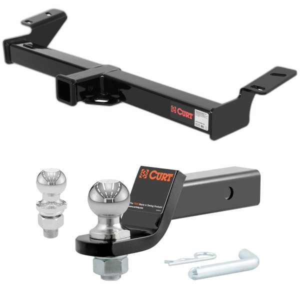 1996-2005 Toyota RAV4 All CURT Class 3 Trailer Hitch, 2" Receiver + 2" Ball + 1-7/8" Ball Kit - CURT