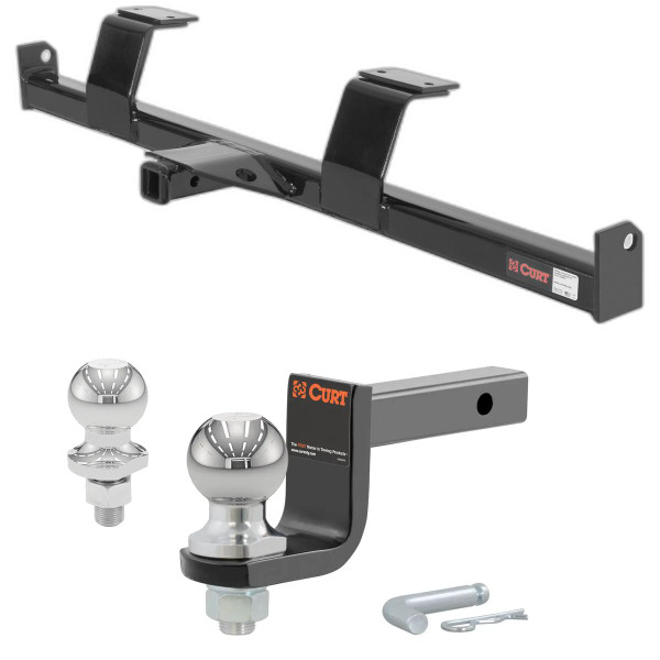 1988-1991 Mazda 929 Sedan Class 1 Trailer Hitch, 1-1/4" Receiver + 2" Ball + 1-7/8" Ball Kit - CURT