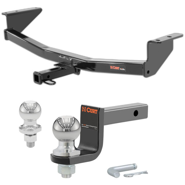 2014-2015 Nissan Rogue Select All Class 2 Trailer Hitch, 1-1/4" Receiver + 2" Ball + 1-7/8" Ball Kit - CURT