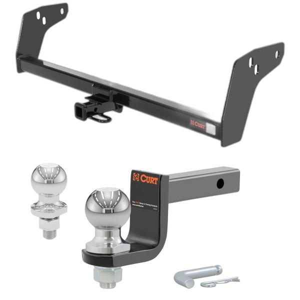 1983-1990 GMC S15 All Class 2 Trailer Hitch, 1-1/4" Receiver + 2" Ball + 1-7/8" Ball Kit - CURT