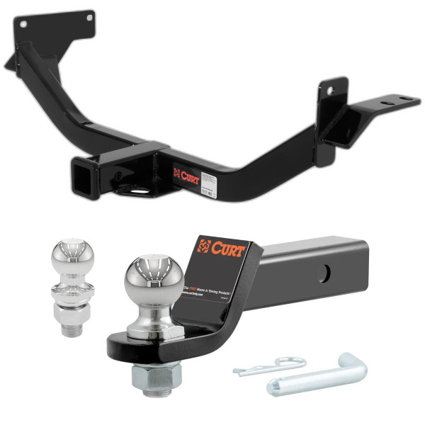 2006-2008 Mitsubishi Endeavor SUV CURT Class 3 Trailer Hitch, 2" Receiver + 2" Ball + 1-7/8" Ball Kit - CURT