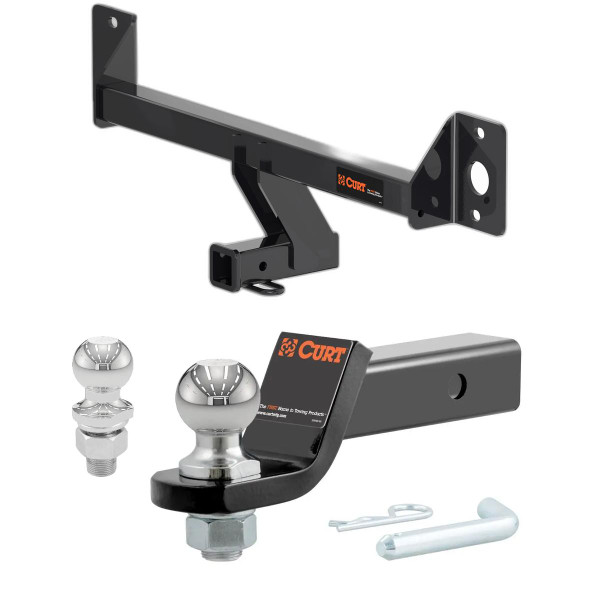 2021-2022 Mercedes-Benz GLC300 Excluding factory receiver CURT Class 3 Trailer Hitch, 2" Receiver + 2" Ball + 1-7/8" Ball Kit - CURT