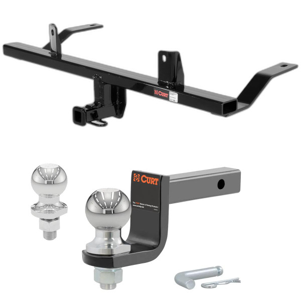 2012-2014 Subaru Impreza Hatchback, WRX and WRX STI Only Class 1 Trailer Hitch, 1-1/4" Receiver + 2" Ball + 1-7/8" Ball Kit - CURT
