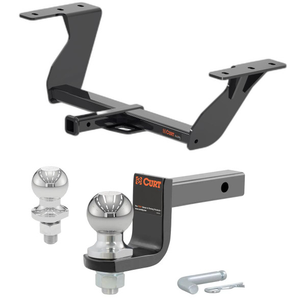 2019-2025 Subaru Forester All Class 2 Trailer Hitch, 1-1/4" Receiver + 2" Ball + 1-7/8" Ball Kit - CURT