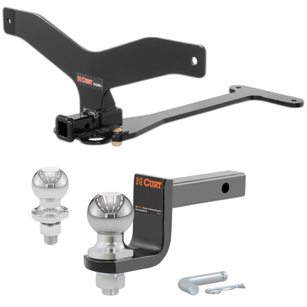2011-2016 BMW 535i Sedan Class 1 Hitch, 1-1/4" Receiver + 2" Ball + 1-7/8" Ball Kit - CURT