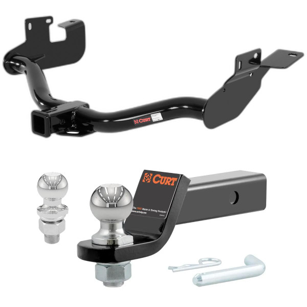 2005-2012 Ford Escape Excluding factory 1.25 in. receiver CURT Class 3 Hitch, 2" Receiver + 2" Ball + 1-7/8" Ball Kit - CURT