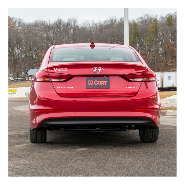 2017-2018 Hyundai Elantra With factory recovery loop Class 1 Trailer Hitch, 1-1/4" Receiver + 2" Ball + 1-7/8" Ball Kit