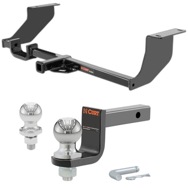 2013-2016 Chevrolet Sonic RS, Hatchback Class 1 Trailer Hitch, 1-1/4" Receiver + 2" Ball + 1-7/8" Ball Kit - CURT