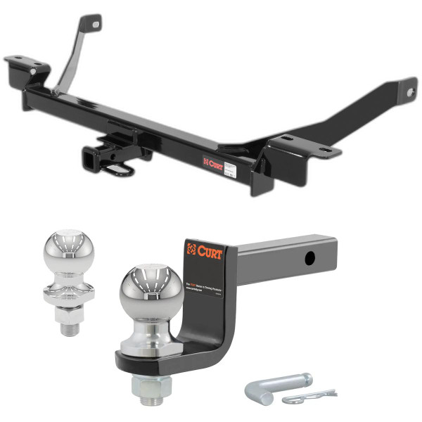 1999-2002 Mercury Villager Van Class 2 Trailer Hitch, 1-1/4" Receiver + 2" Ball + 1-7/8" Ball Kit - CURT