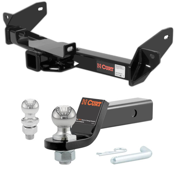 2006-2008 Lincoln Mark LT All CURT Class 4 Trailer Hitch, 2" Receiver + 2" Ball + 1-7/8" Ball Kit - CURT